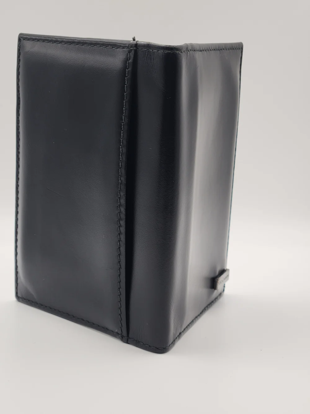 Dolce & Gabbana Black Leather Bifold Card Holder Wallet